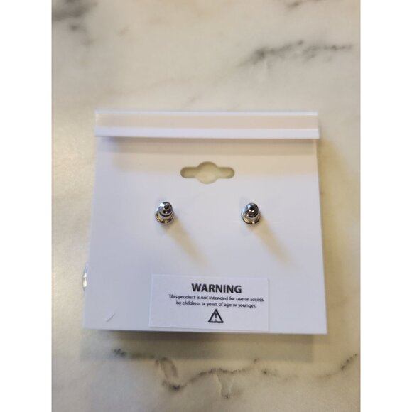 Gloria Vanderbilt Silver Dangle Earrings With Modern Circular Design For Women - Picture 3 of 5